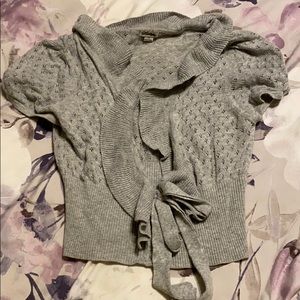 Heritage 1081 gray short sleeve cardigan